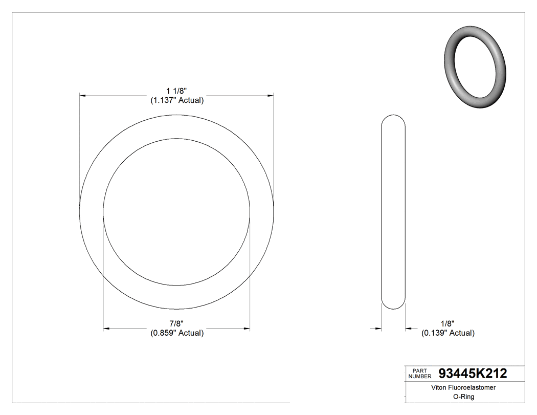 Technical drawing - 93445K212